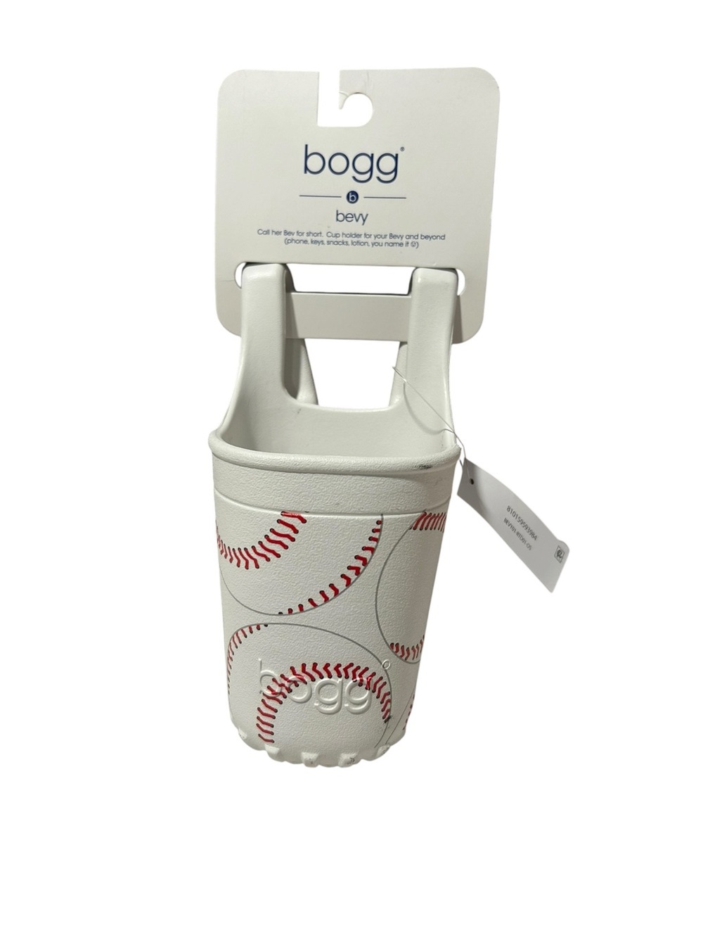 BOGG BAG White Baseball Print Bevy Cup Holder